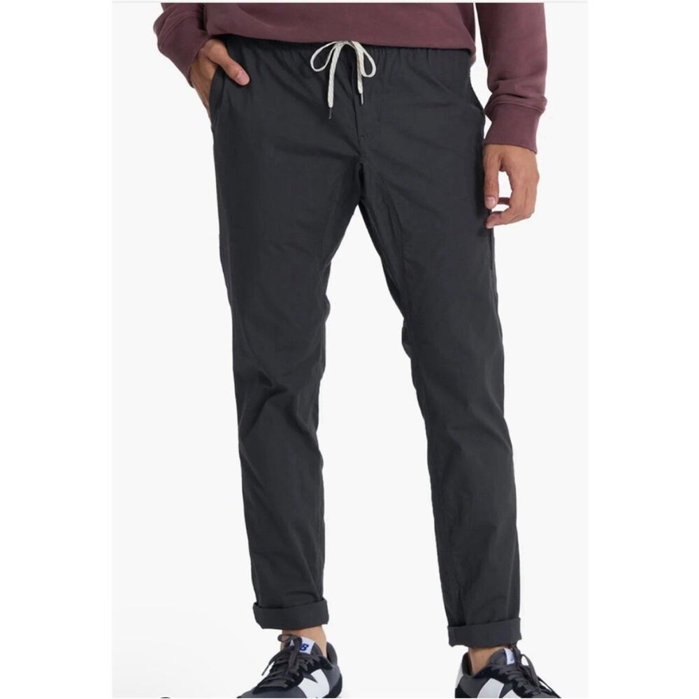 Vuori Mens Ripstop Drawstring Pants Small Charcoal Gray